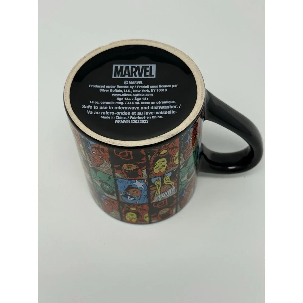 Marvel Comics Character Collage 14oz Ceramic Mug Microwave Safe